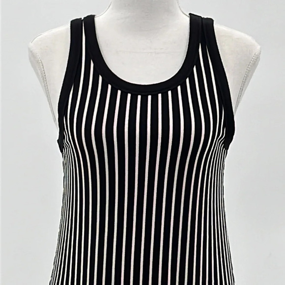 Cabi ATC Wink Striped Tank Dress in Black & White - Size XS - Picture 4 of 8